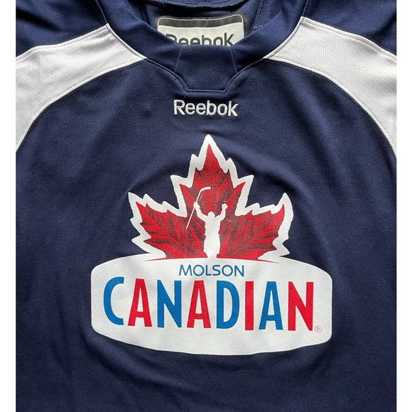 Men’s Large Molson Canadian Reebok Hockey Jersey - Picture 3 of 4